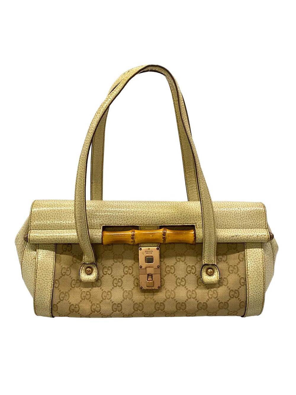 Gucci Bamboo Beige Dark Brown Cream #368638G10B